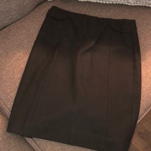 Black Wool Pencil Skirt - Worn just a couple times